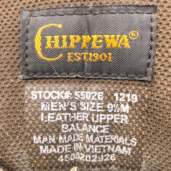 Chippewa Hador 8" Steel Toe Logger Work Boots 9.5M - Picture 8 of 15